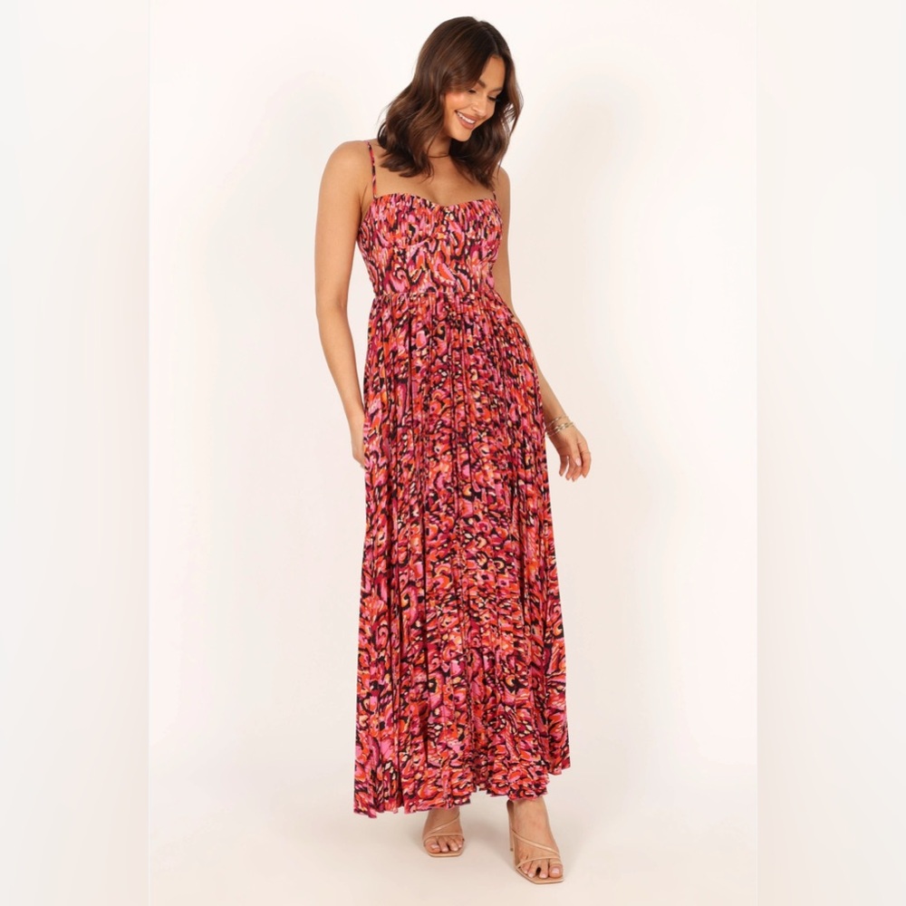 Petal & Pup Pink Multi-Color Floral Print Maxi Dress